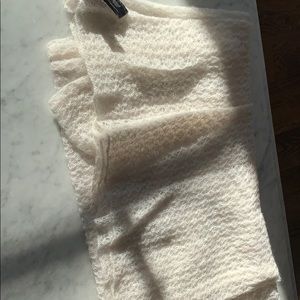White Eileen Fisher mohair shawl
